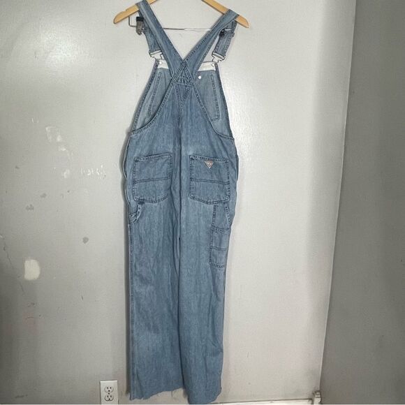 ASO‎ Buffy Summers Vintage 90’s Guess Jeans Carpenter Blue Jumper Bib Overalls S - Picture 4 of 13